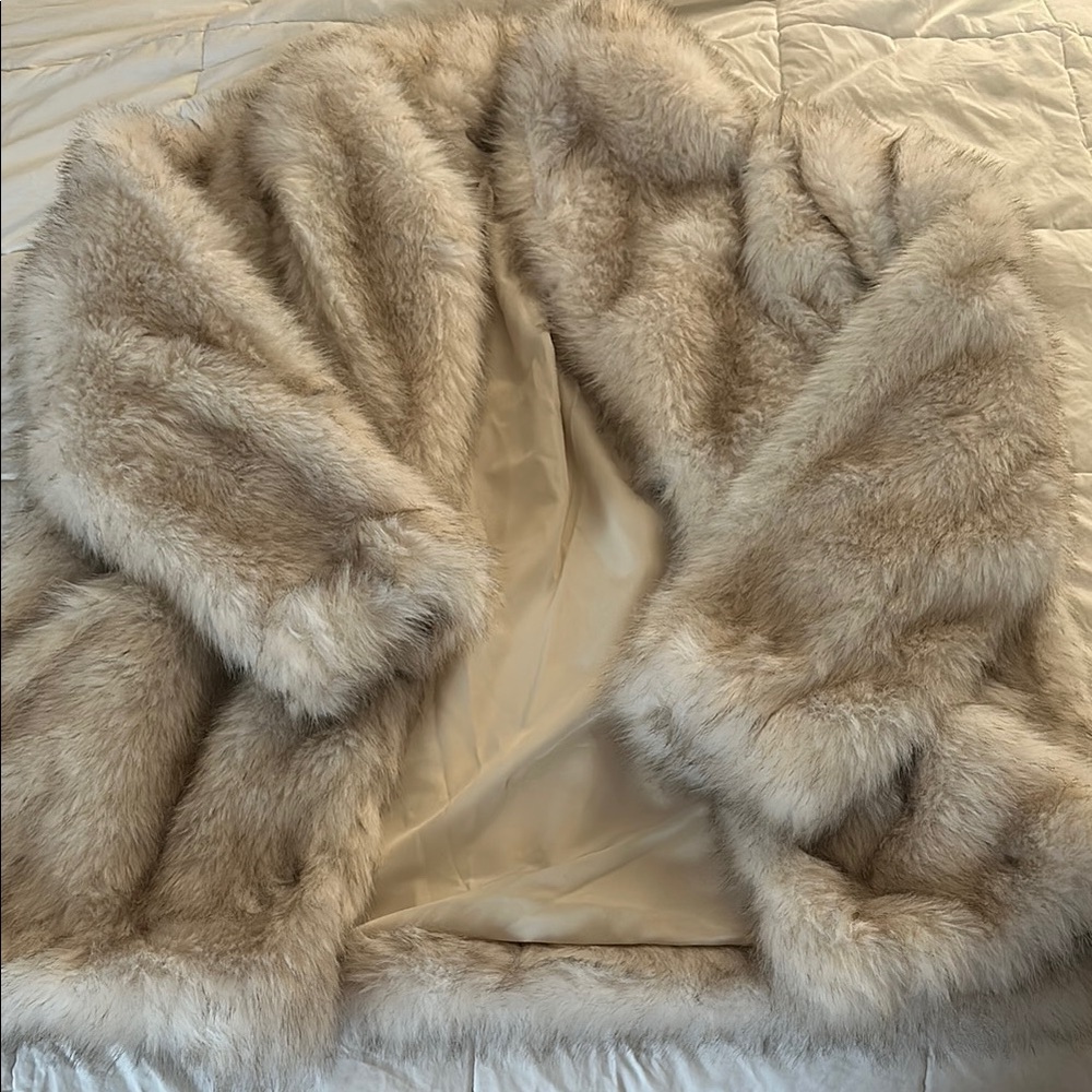 Wild Fable Cream Teddy Jacket Luxurious Faux Fur